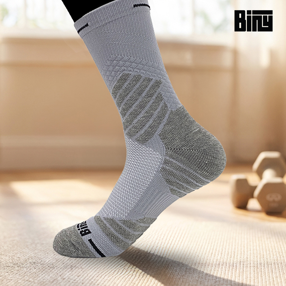 바이니 러닝 양말 등산 테니스 골프 스포츠 이중압박 두꺼운 쿠션 제품 이미지