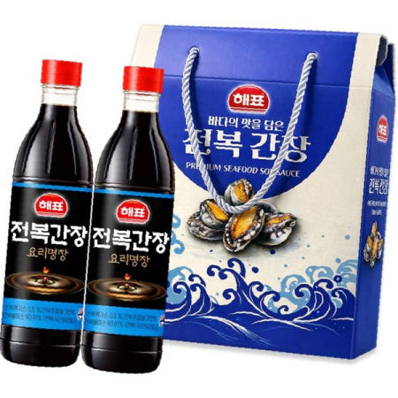 전복간장 500ml 2병 선물세트 요리용 조림양념 감칠맛 명절선물 가정용