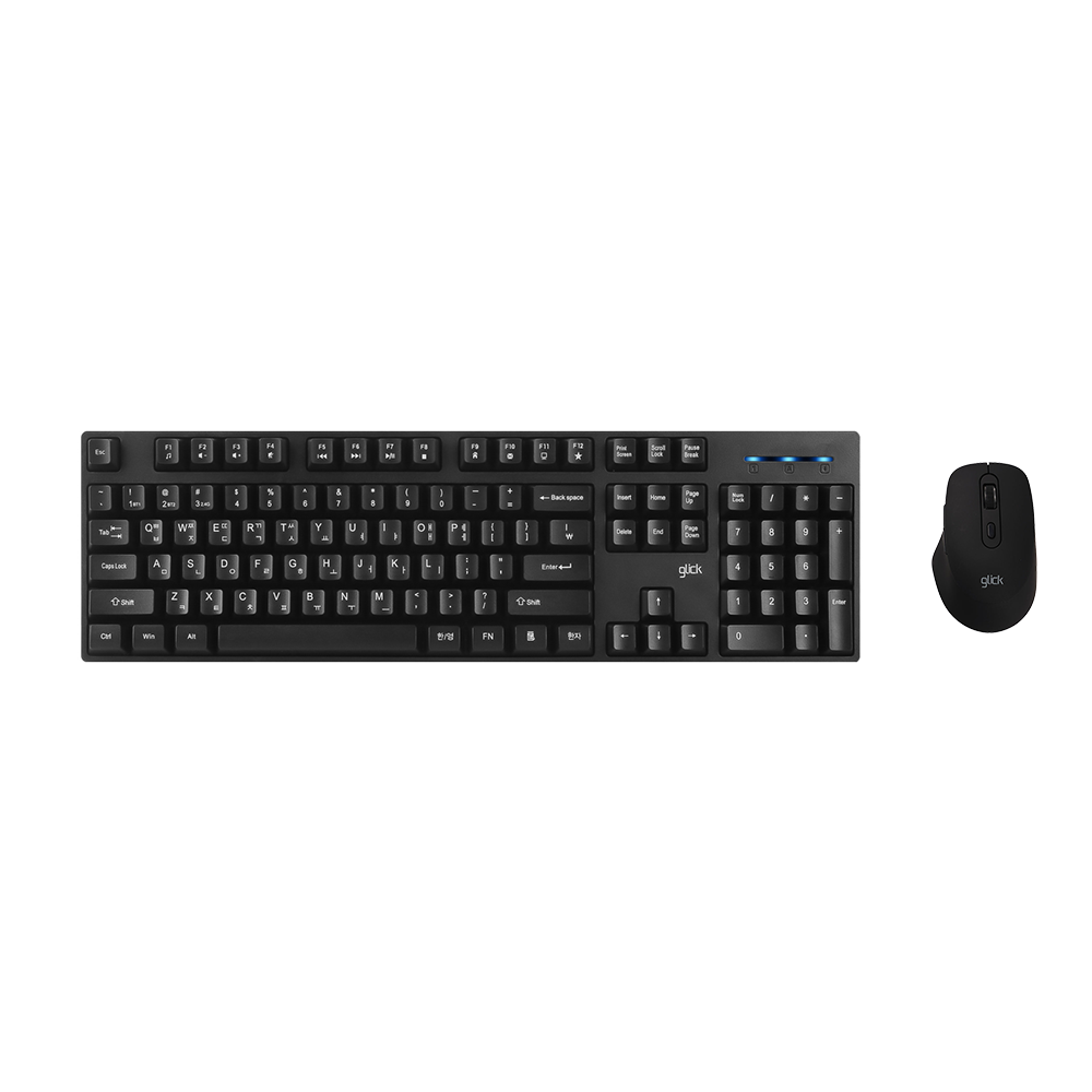 지클릭커 오피스프로 WMK629 스탠다드M 무선 블루투스 키보드 마우스 세트 핑크 - 상세 이미지 4