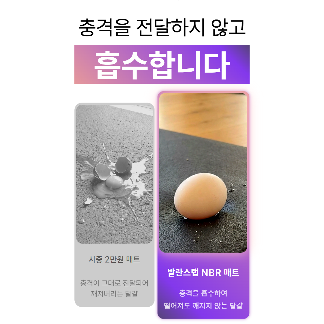 [대형] 발란스랩 NBR 요가매트 20mm 두꺼운 홈트 헬스 매트 이미지 7