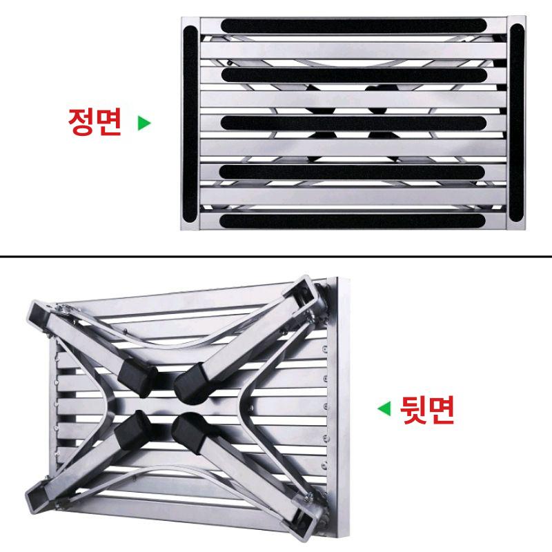 이동식 작업용 안전 계단 디딤대 접이식 발판 경량 간이 알루미늄 승차용 의자 - 상세 이미지 3