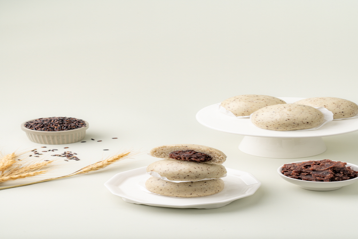 네니아 우리밀 흑미찐빵 400g(50g x 8개) - 상세 이미지 3