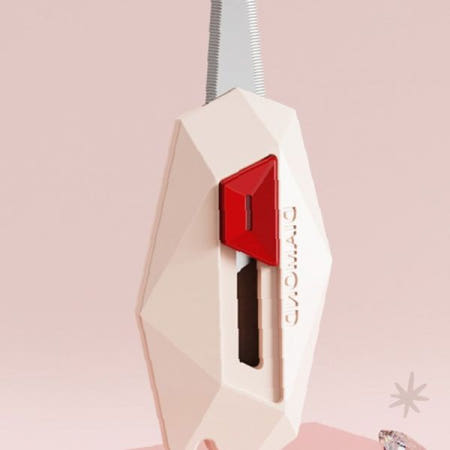 현관문 냉장고 자석부착 택배박스 개봉 커터 벽걸이 보관 화이트 레드 슬림 디자인