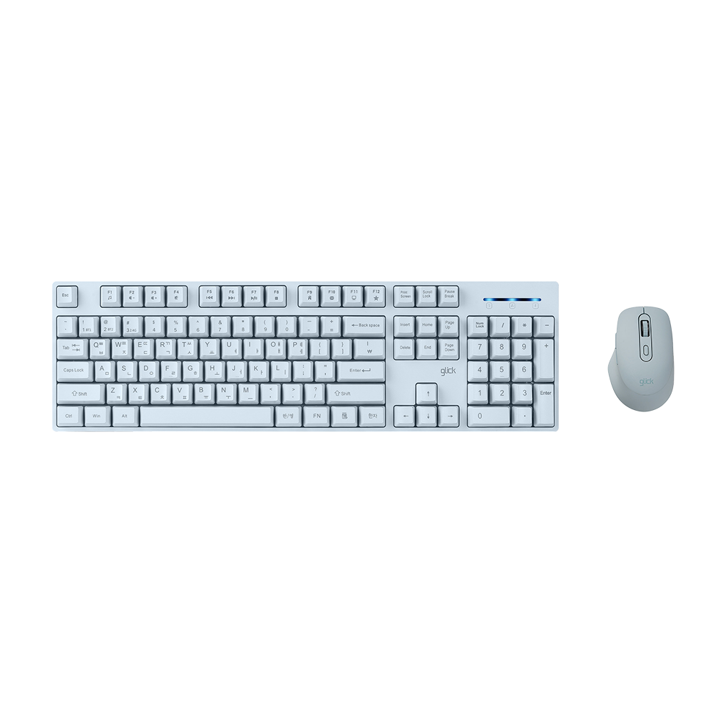 지클릭커 오피스프로 WMK629 스탠다드M 무선 블루투스 키보드 마우스 세트 핑크 - 상세 이미지 5