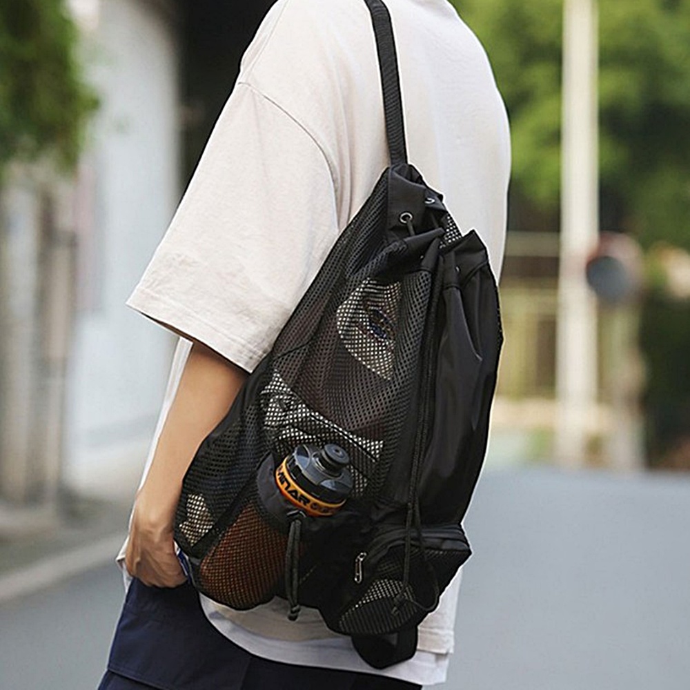 경량 나일론 스트링 백팩 가벼운 여행 데일리 텀블러 수납 가방 박대표마켓 - 상세 이미지 2