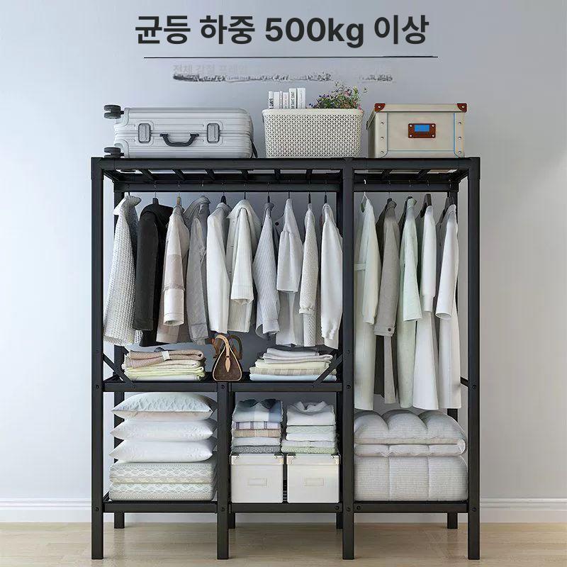 이동식 틈새 수납 매장용 행거 원룸 바퀴 달린 조립식 0.8m 코코아 밀크 커피 - 상세 이미지 4