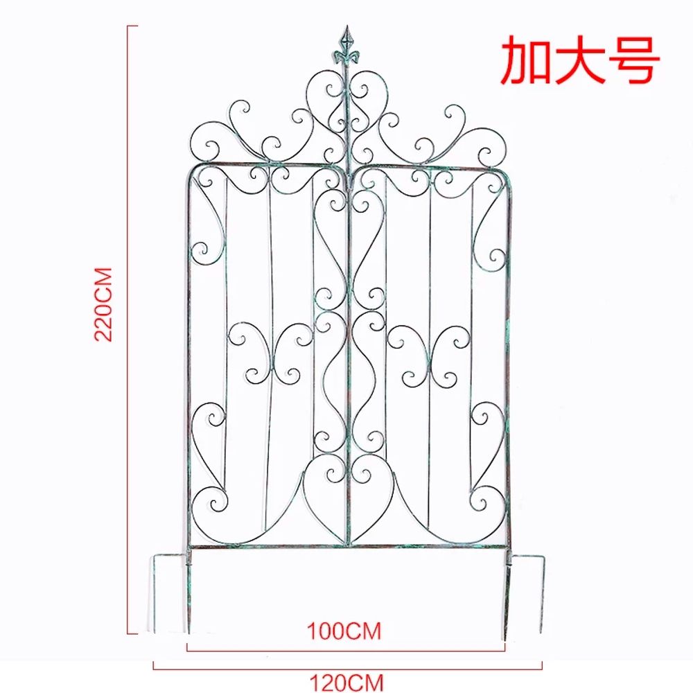 접이식철문 슬라이딩게이트 철문 재질 게이트 접 A. 유럽 복고풍 철 장미 pergola 안뜰 정원 꽃 스탠드 클레 마티스 식물 그리드 브래킷 꽃 등반 스탠드 - 상세 이미지 2