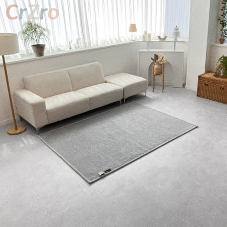 사계절구들장 러그 카페트매트 그레이 2인용 153x200cm 원난방 난방매트 1개