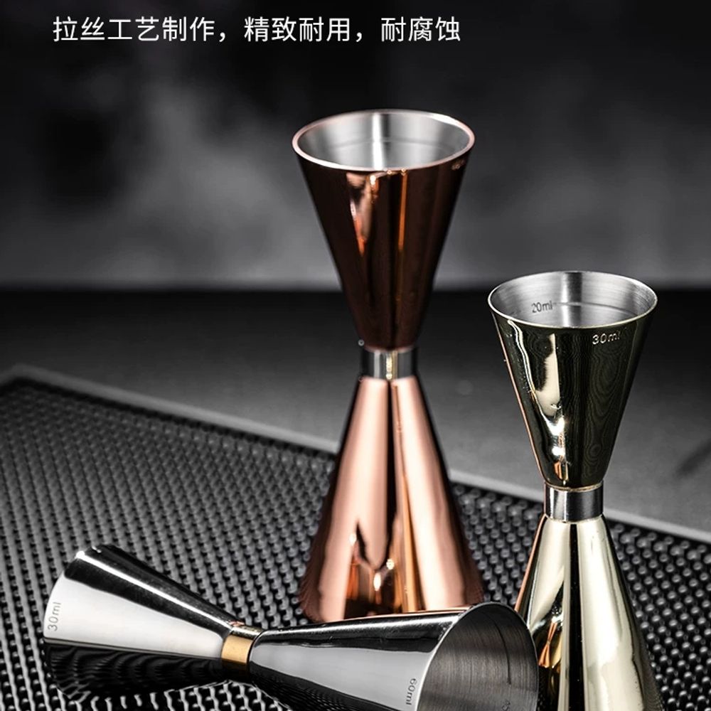 하이볼 위스키 칵 스텐 304 지거 카페 컵 스테인레스 A. 실버3045ml 304계량컵 - 상세 이미지 4