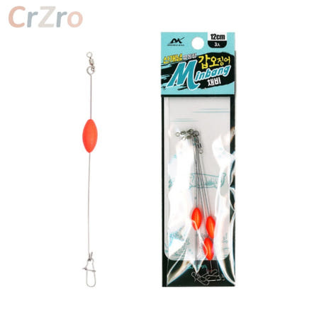 싸파 더블킬 민뱅채비 12cm 3개입 유동 갑오징어 채비 SDK MBG12 1세트