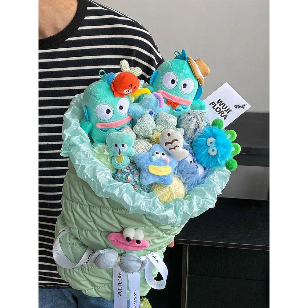 볼 발렌타인데이 스타일 졸업식 한교동 특별한 못난이인형 인형꽃다발 기본 프로포즈 발표회 4종 핑크 핑크 볼 스타일 - 상품 이미지