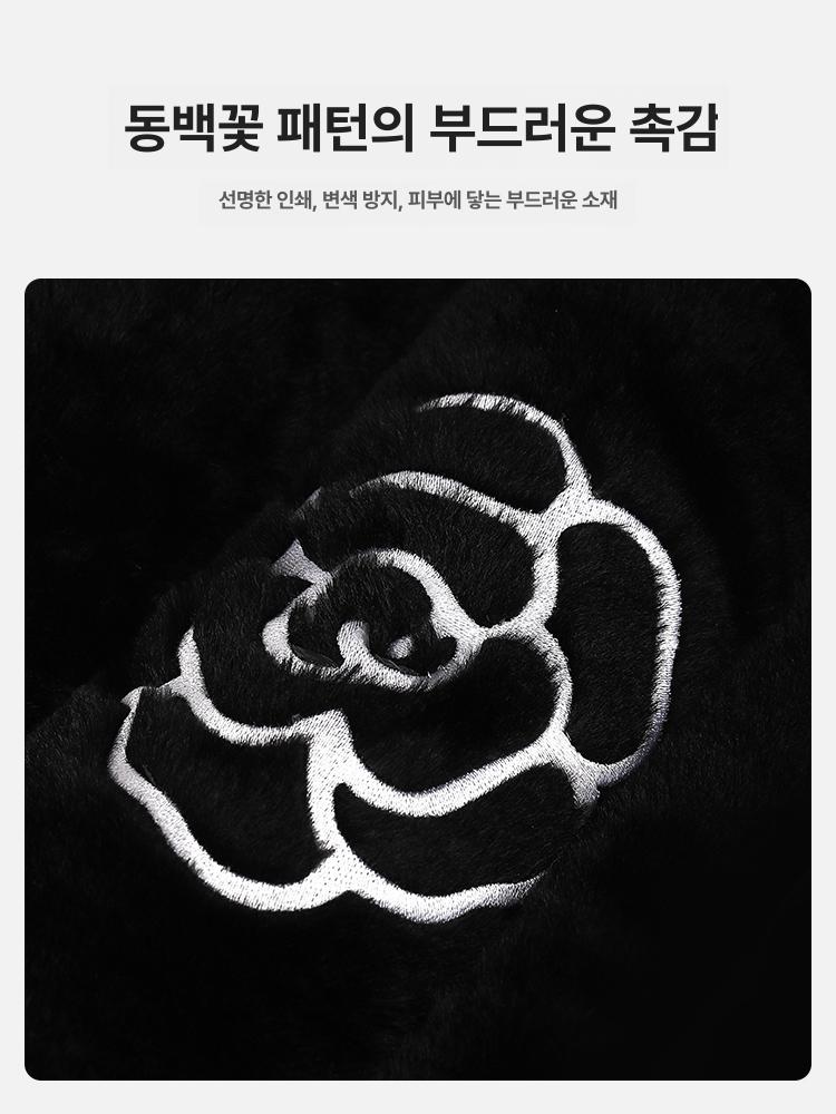 차량용 의자덮개 카시트 커버 자동차 뒷좌석 세탁 사계절 카멜리아 두꺼운 1쌍 - 상세 이미지 4