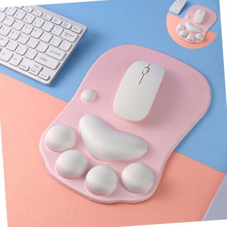 모찌 고양이 발바닥 손목쿠션 마우스패드 게이밍패드