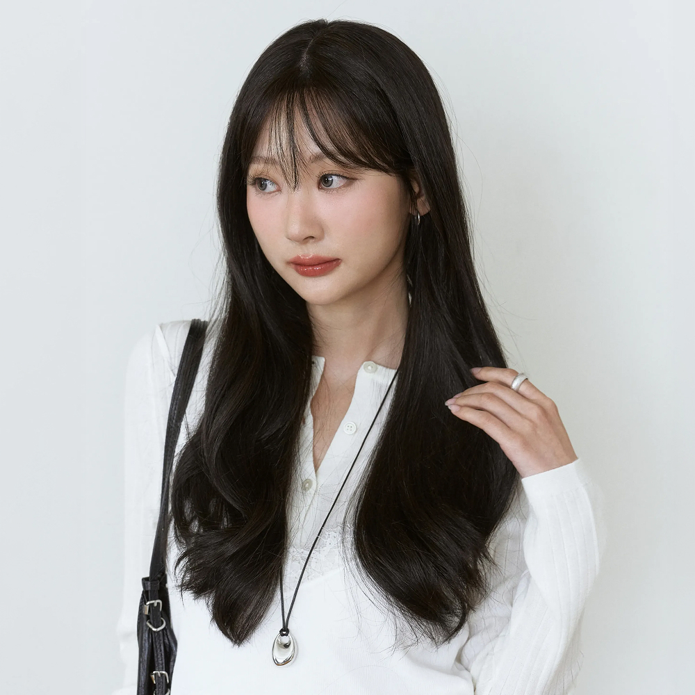 수제통가발 플로라 웨이브 루즈펌 긴머리 여자가발 - 상세 이미지 2