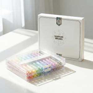 드림아트 캘리그라피 붓 펜 아크릴 캔버스 세필 선물 입문용 마카 브러시 실사용 후기 | 효과 있을까? - 상품 이미지 1