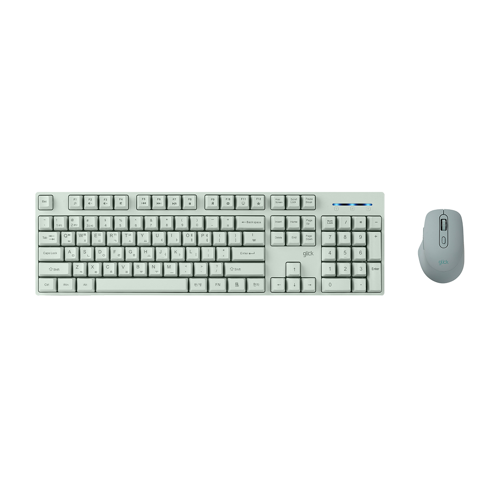 지클릭커 오피스프로 WMK629 스탠다드M 무선 블루투스 키보드 마우스 세트 핑크 - 상세 이미지 3