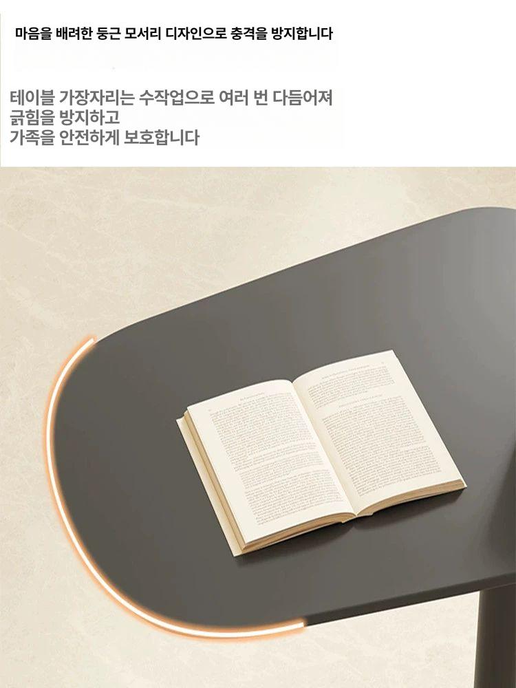 사이드 테이블 간이 소파 거실 철제 탁자 보조 원형 카페 철재 모던 북유럽감성 - 상세 이미지 5