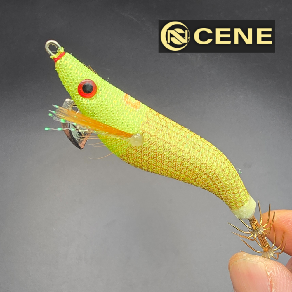 세네에기 이카 드롭퍼 쭈꾸미 갑오징어 낚시 드로퍼 한치 CENE 카포스 CE-046 꿀벌, 7cm - 상품 이미지