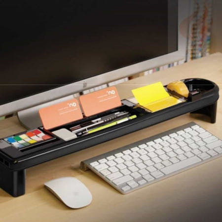 불꽃스토어 책상모니터선반 데스크탑정리함 3M 모니터 정리함