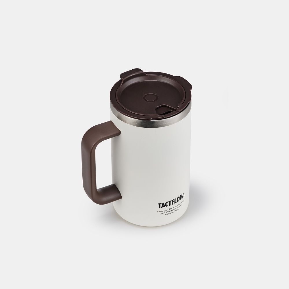 택플로우 머그 텀블러 700ml, 화이트 - 상세 이미지 2