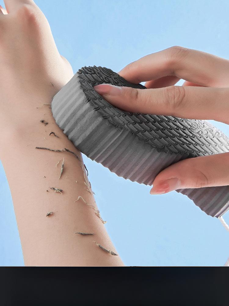 때밀이 스펀지 페디큐어 리무버 그라인더 브러시 목욕 스펀지 그레이 후크포함 - 상품 이미지