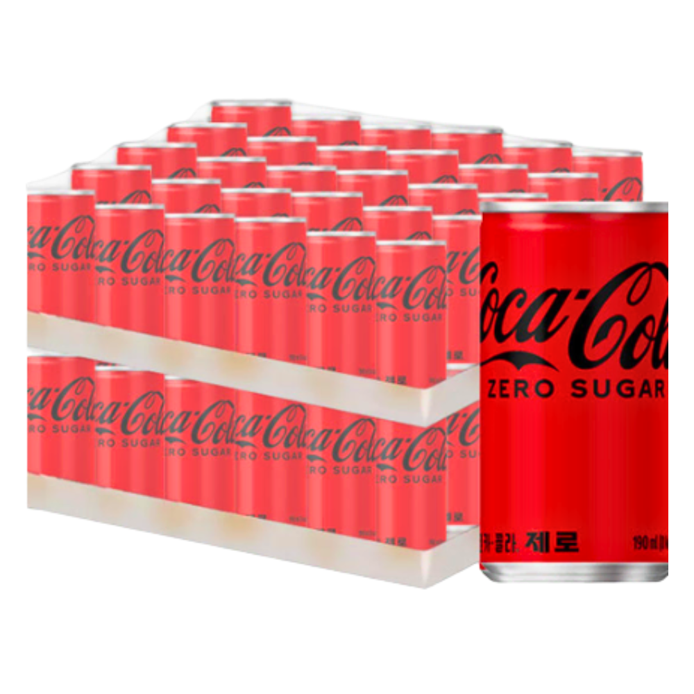 코카콜라 제로 190ml x60캔 - 상품 이미지