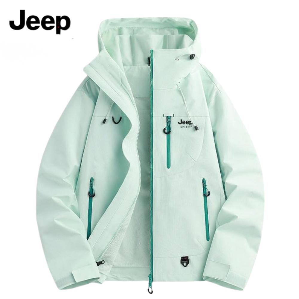 JEEP 봄 가을 등산자켓 방수 방풍 바람막이 상의 - 메인 이미지