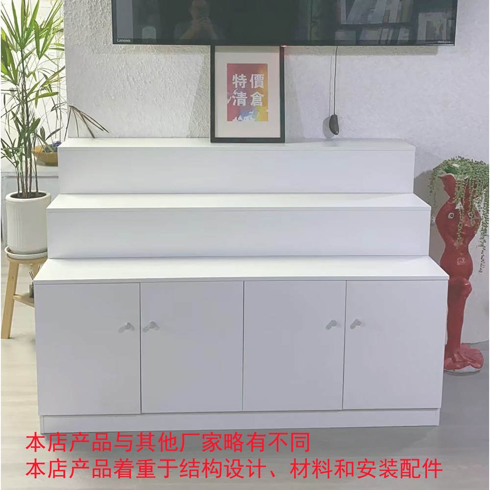 계단식 진열대 매대 가방 마트 약국 전시 과자 진열 다용도 매장 진열장 2단 800x500x900mm - 상세 이미지 2