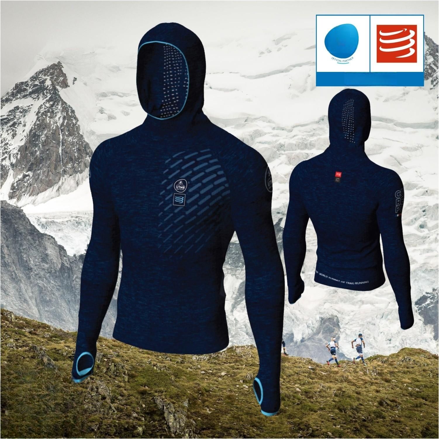 컴프레스포트 러닝 챔피언 티셔츠 한정판 2018 UTMB 한정판 xs - 상품 이미지