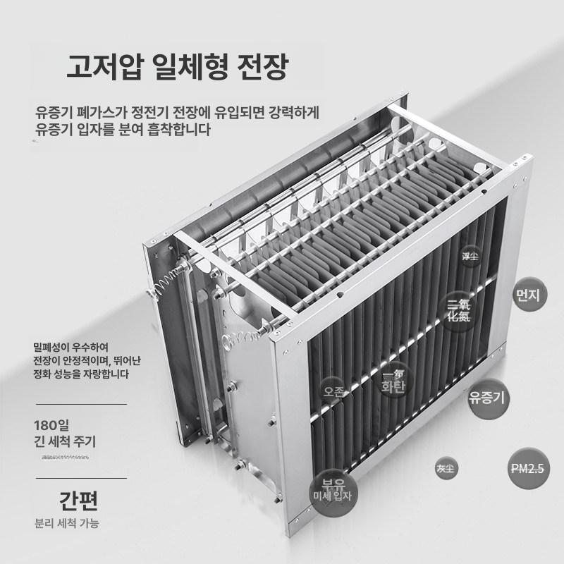 제연기 냄새 제거 풍량 식당 업소용 정화기 청정기 10000풍량연기제거모델 - 상세 이미지 4