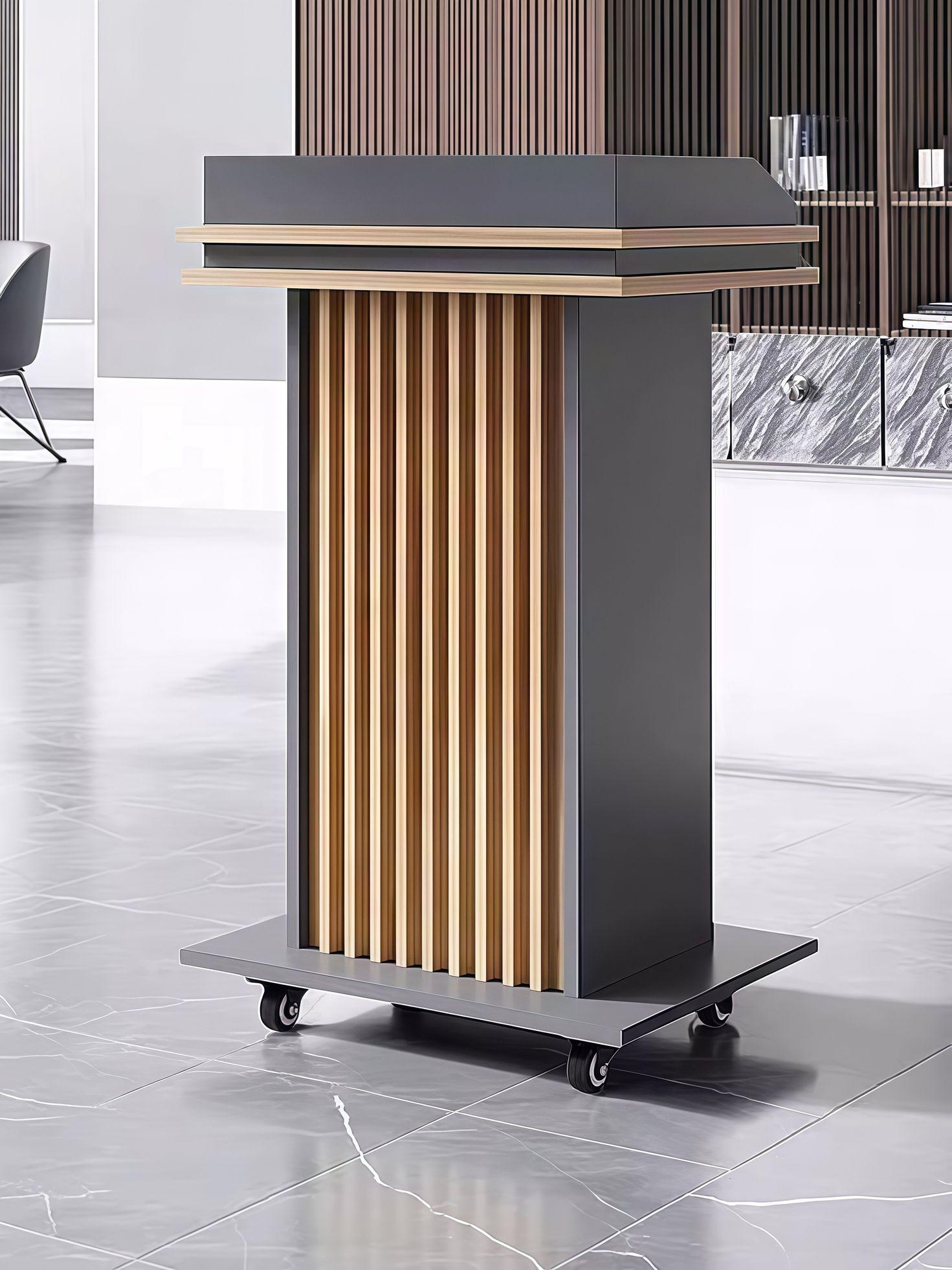 사회자 강연대 사회대 학교 발표대 성가대 학원 교탁 교단 단상 연설 바퀴 - 상세 이미지 2