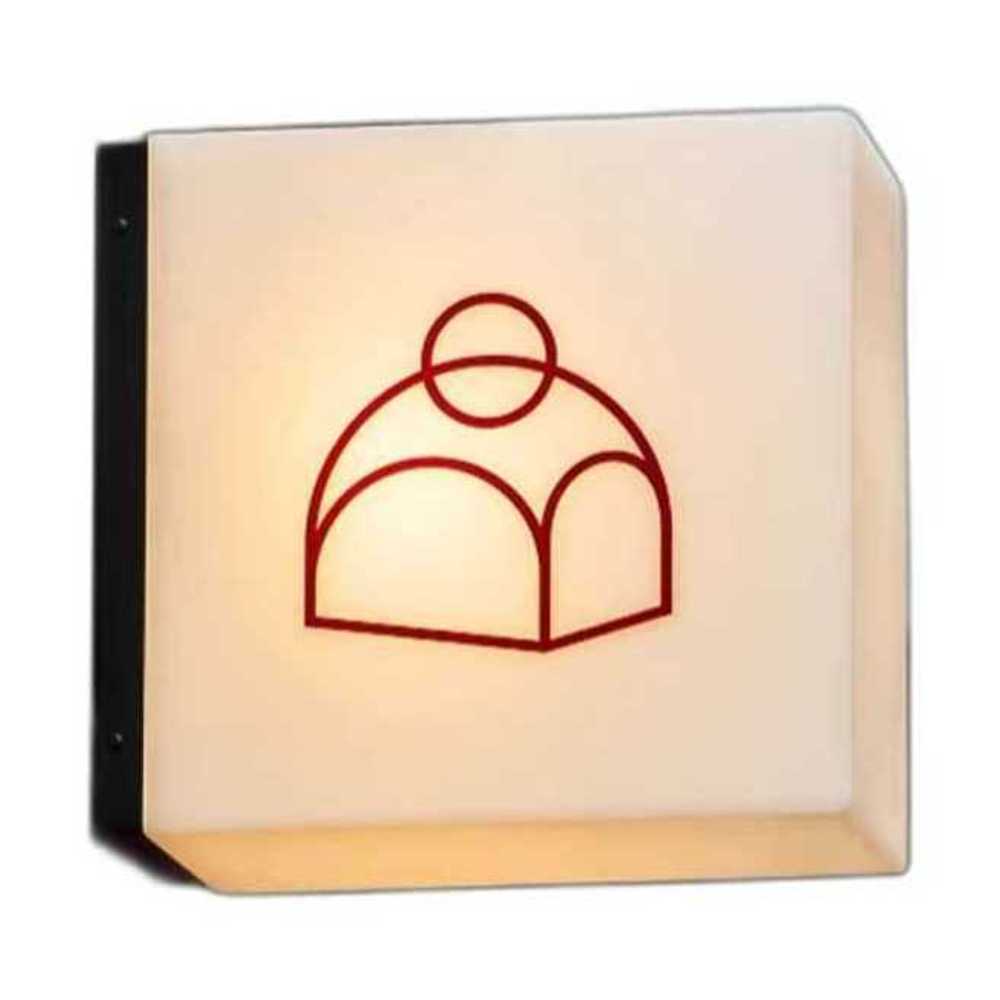 LED 아크릴 간판 돌출 조명 박스 카페 외부 큐브 사인 30x30x12cm - 메인 이미지