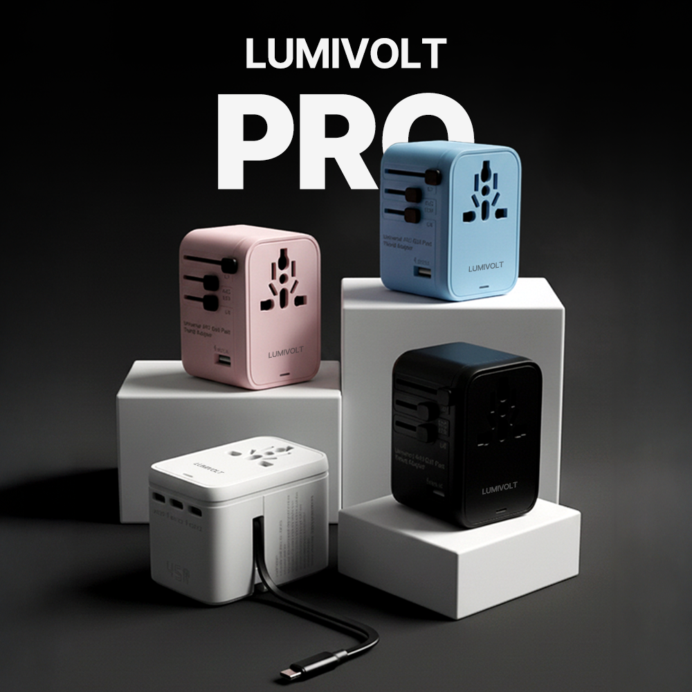 루미볼트 프로 해외 여행용 멀티 어댑터 멀티탭 초고속 45W 5구 C타입  돼지코 일본 베트남 중국 홍콩 태국 대만 필리핀 미국 제품 이미지