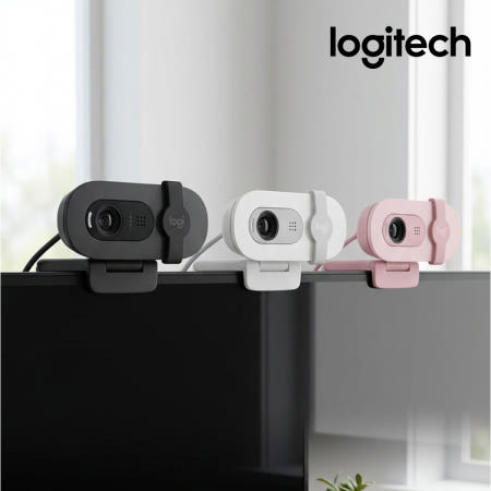 (국내정품) 로지텍 BRIO 100 웹캠 3컬러 FHD 1080p 가성비 방송용 캠 내장마이크