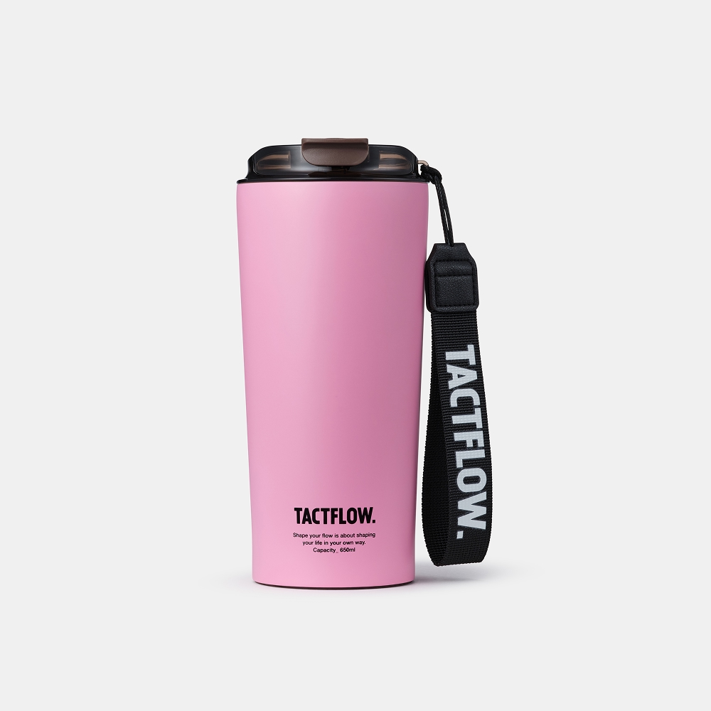 택플로우 세라믹 텀블러 650ml, 핑크모먼트 - 상품 이미지
