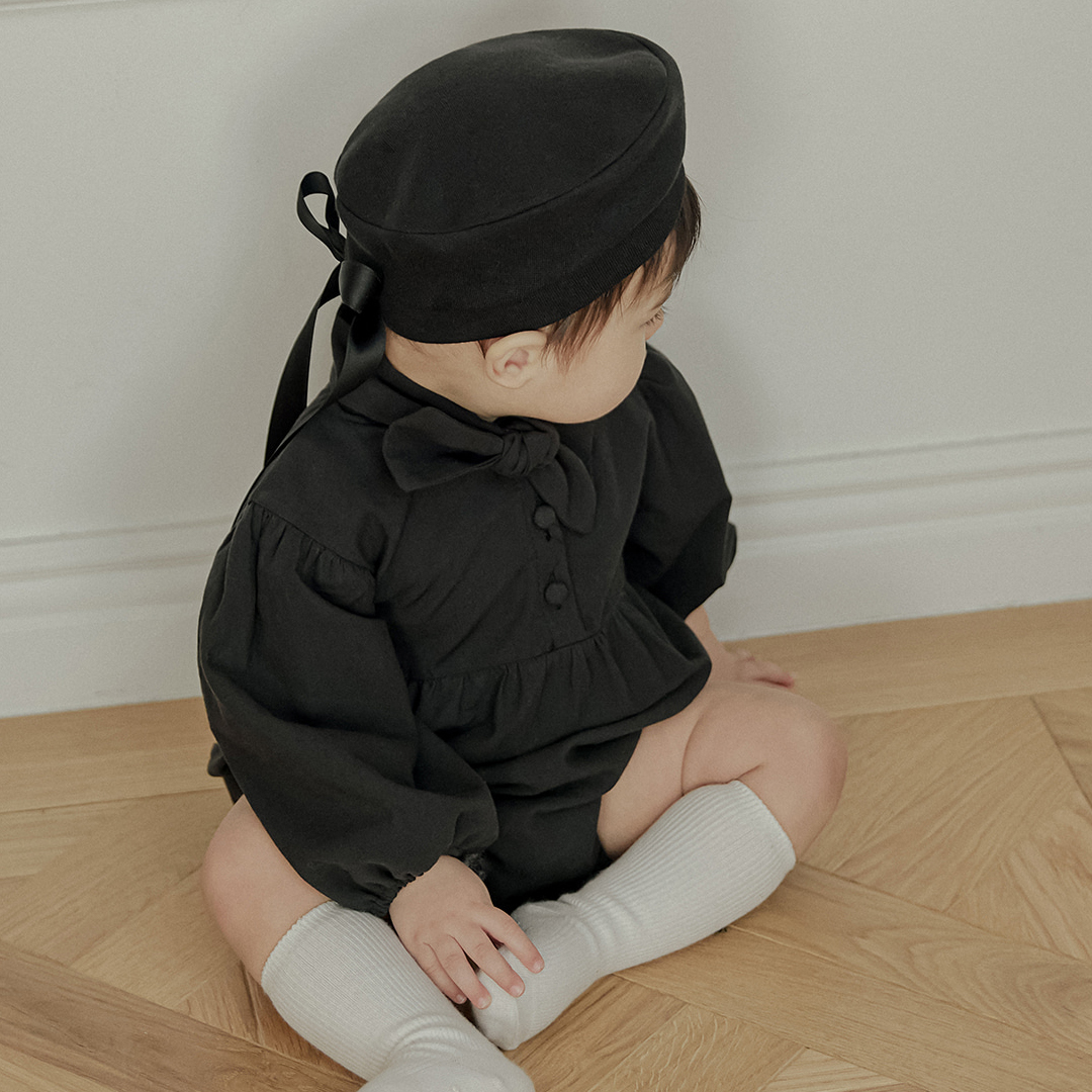 백일 돌잔치 촬영의상 하객룩 타이 바디슈트 블랙 이미지 7
