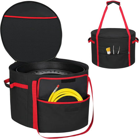 [해외]19인치 아웃랜드 893/823/863 및 솔로 스토브 모닥불 19.5인치 프로판 파이어볼 야외 캠핑용 휴대용 핏을 위한 파이어 피트 케이스 무연 20 inch