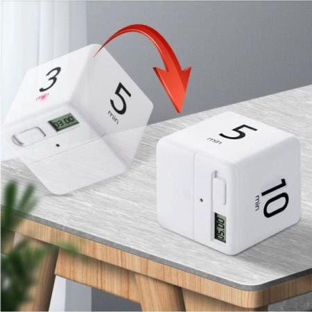 굿즈셀링협력업체 주방타이머 1분 3분 5분 10분 미니큐브타이머 요리 운동 공부