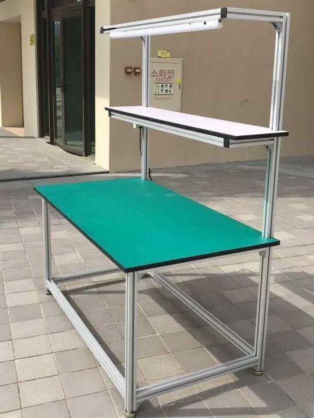 알루미늄 프로파일 작업대 고하중 생산 작업다이 조립식 알루미늄합금 120 x 60x180 - 상세 이미지 3