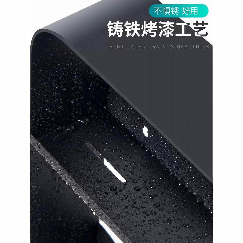 철제 붙이는 수납 1 펀치리스 40cm 벽부착수건거치대 무설치 검정 벽걸이형 펜스 4단 수납장 업그레이드 가정용 1 펀치리스 무설치 업그레이드 펜스 요석흑 3 - 상세 이미지 2