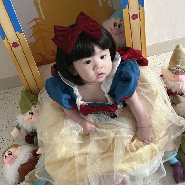 베니비디비치 아기 셀프촬영 소품 백설공주 컨셉 포토박스 50일 200일