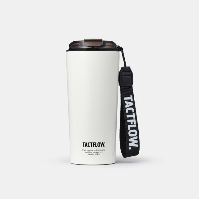 택플로우 세라믹 텀블러 650ml, 화이트