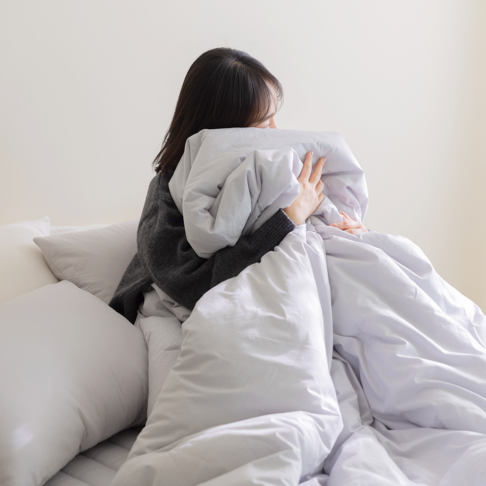 아느키 오가닉 순면 차렵이불 봄 이불 간절기 4계절 침구 시티 그레이, SS(슈퍼싱글)