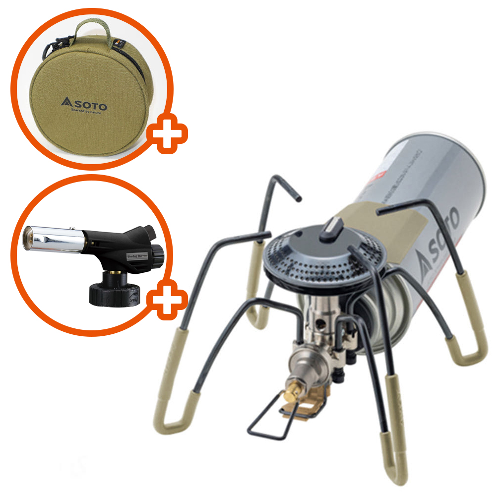 소토 레귤레이터 스토브 버너 ST-AS340DY 코요테 캠핑 백패킹 경량