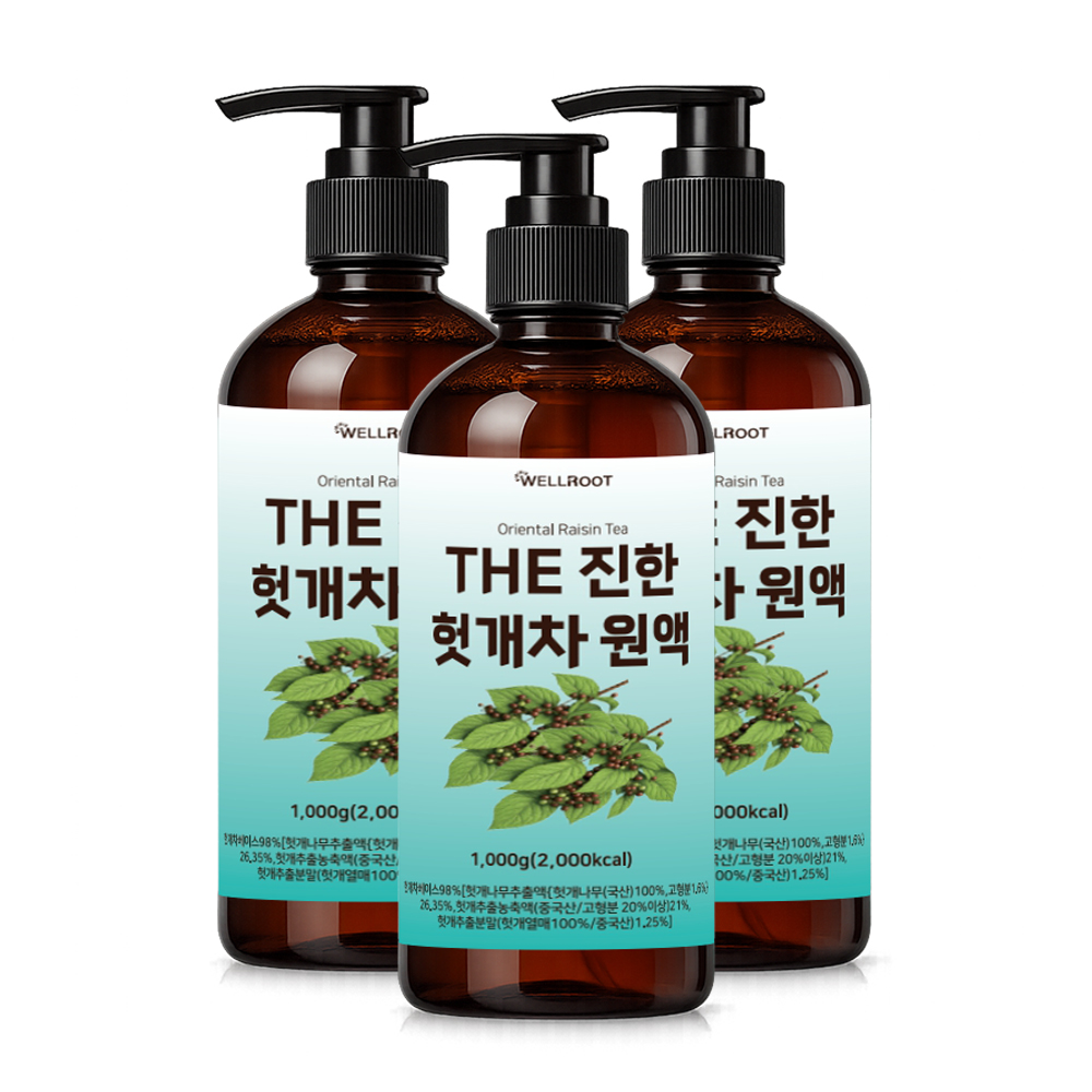 THE 진한 헛개차 원액 진액 농축액 액기스 헛개수 1kg, 3개 - 상품 이미지