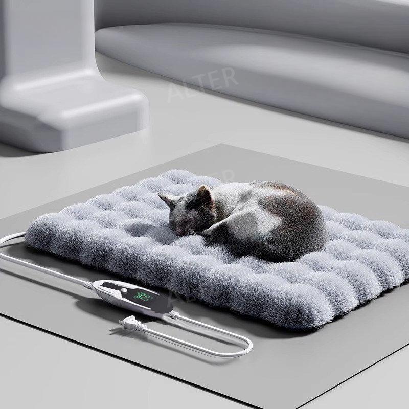 고양이 온열매트 강아지 전기 장판 담요 애견 반려견 방수 블루 S사이즈 스마트온도 35x50cm - 상세 이미지 2