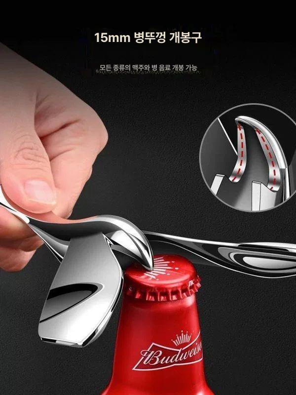 장식 병따개 인테리어 무게중심 균형 장식용 홈바 장식품 플라잉버드 코르크스크류+받침대 1세트 - 상세 이미지 4