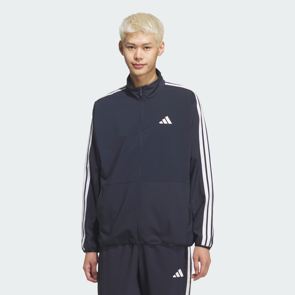 [아디다스 공식] 3-스트라이프 레귤러 핏 라이트 우븐 트랙 탑 KR8908 제품 이미지