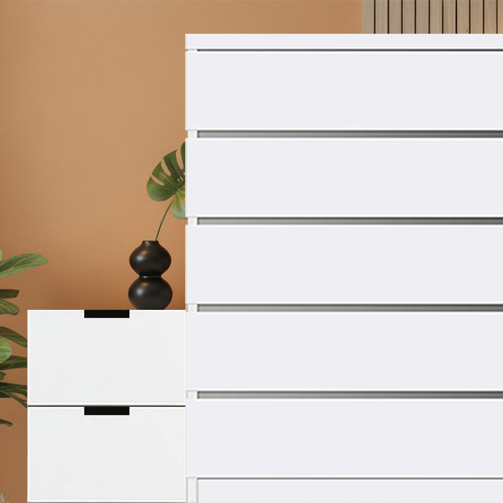 이케아틈새 와이드서랍장 옷수납장 미니안방드레스룸 노르들리 단스 모듈낮은슬림 속 빅 깊은광폭