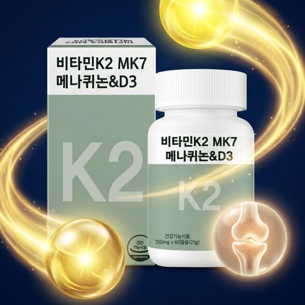 고함량 비타민K2 MK7 메나퀴논 D3 뼈건강 영양 이미지 8